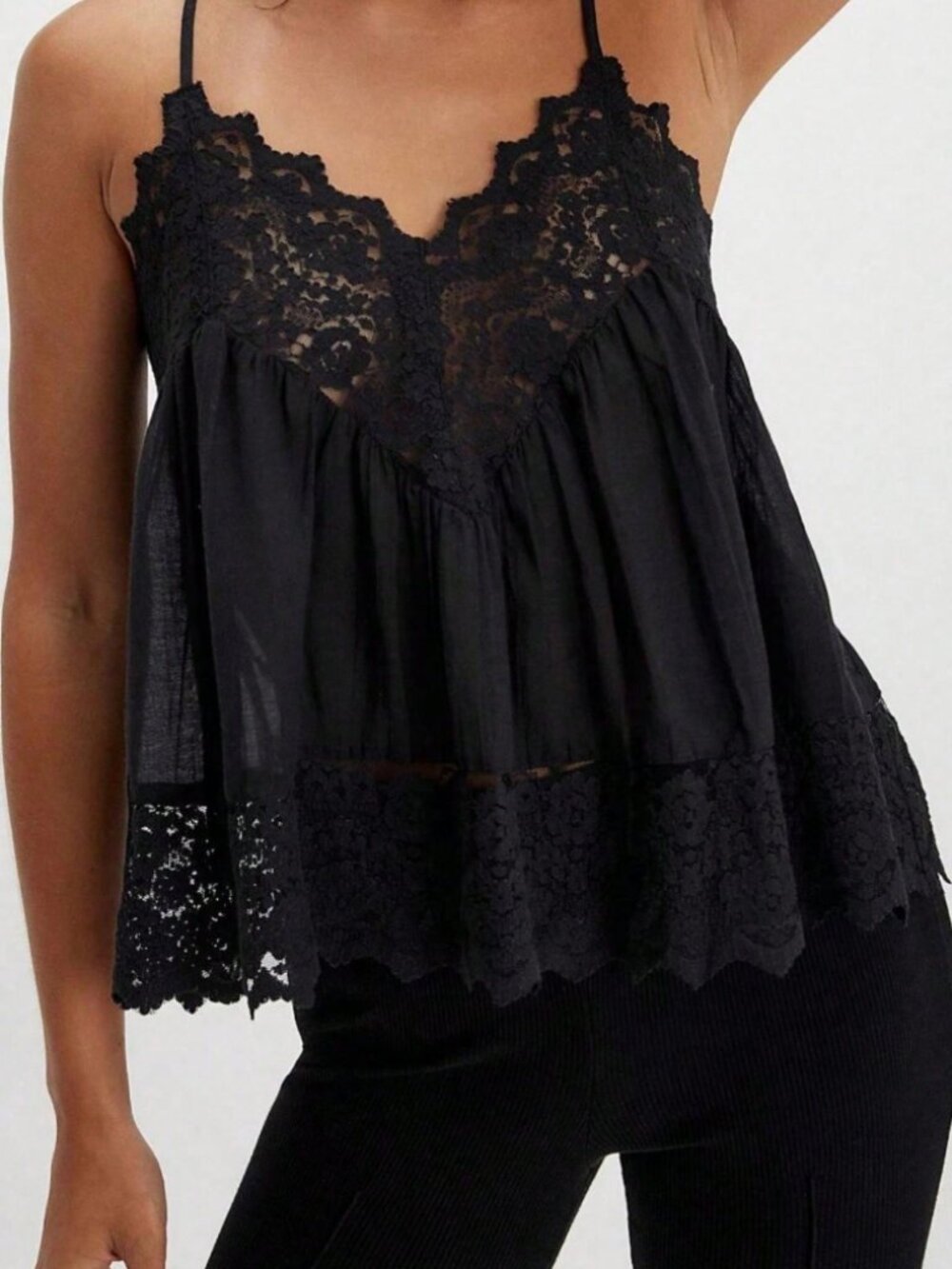 New w/o Tags Babydoll Lace Boho Tank